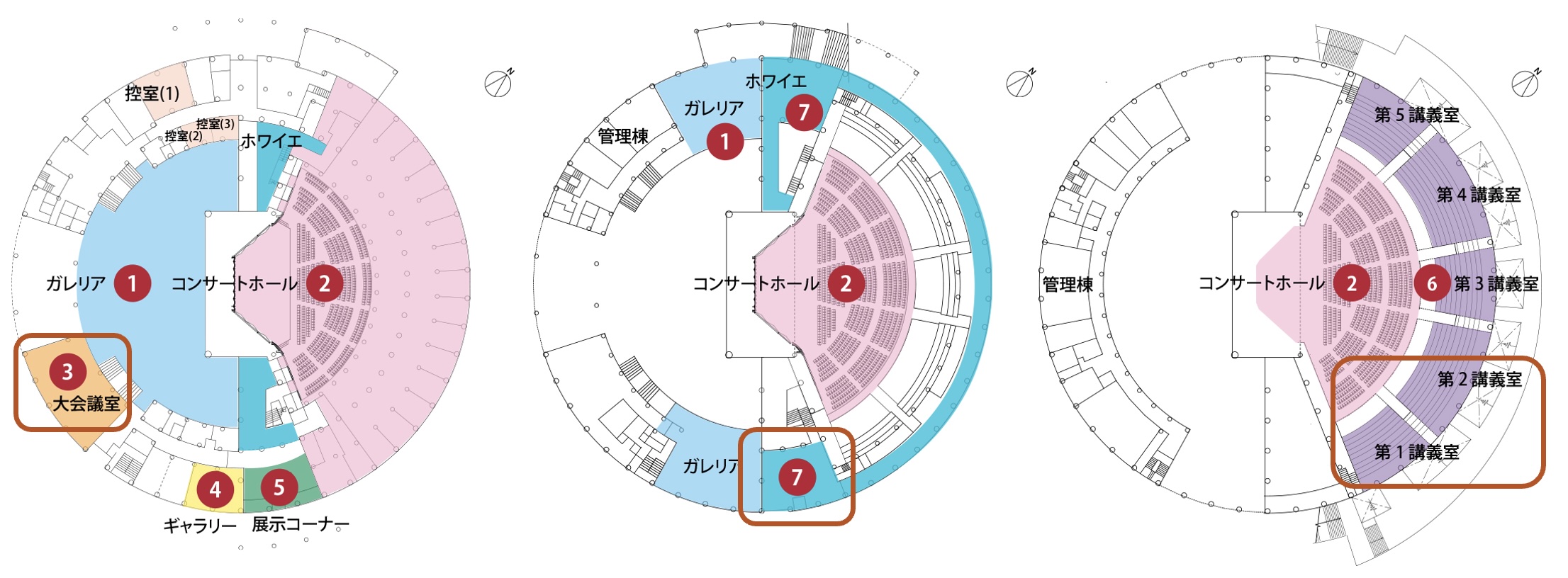 会場内の地図